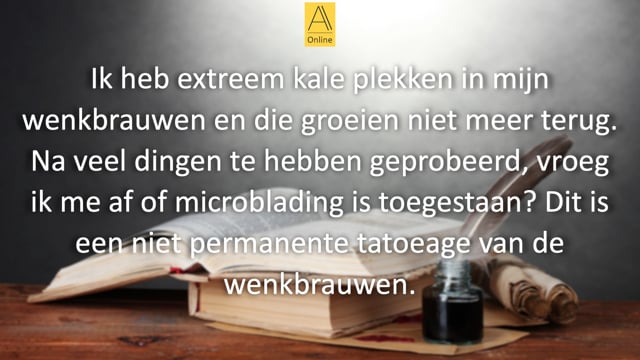 Tatoeëren van de wenkbrauwen