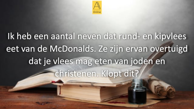 Vlees van fastfoodketens zoals McDonalds