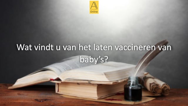 Vaccineren van baby’s.