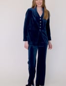 Vídeo: CHAQUETA SMOKING NAVY GLITTER STRIPE VELVET