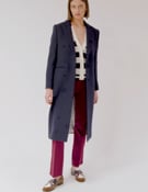 Vídeo: ABRIGO KATHERIN FLOC NAVY COAT WOOL BLEND