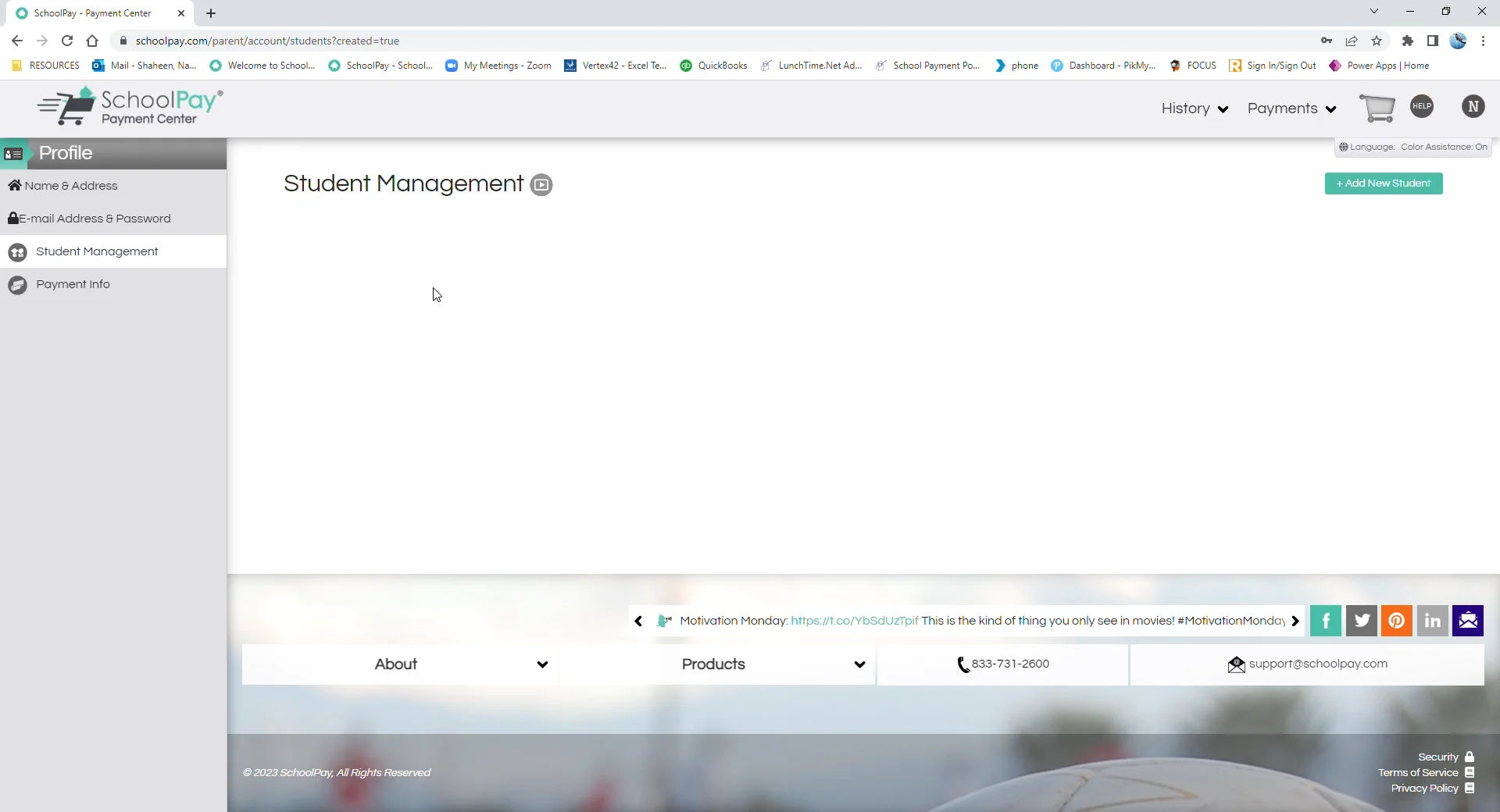 SchoolPay - Payment Center - Google Chrome 2023-01-12 11-44-43 on Vimeo