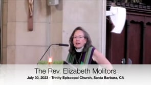 Sermon July 30, 2023: Elizabeth Molitors