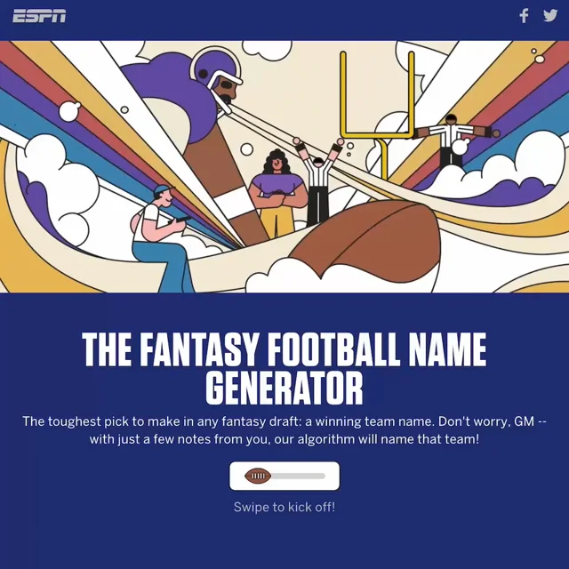 Fantasy Football Team Names Generator