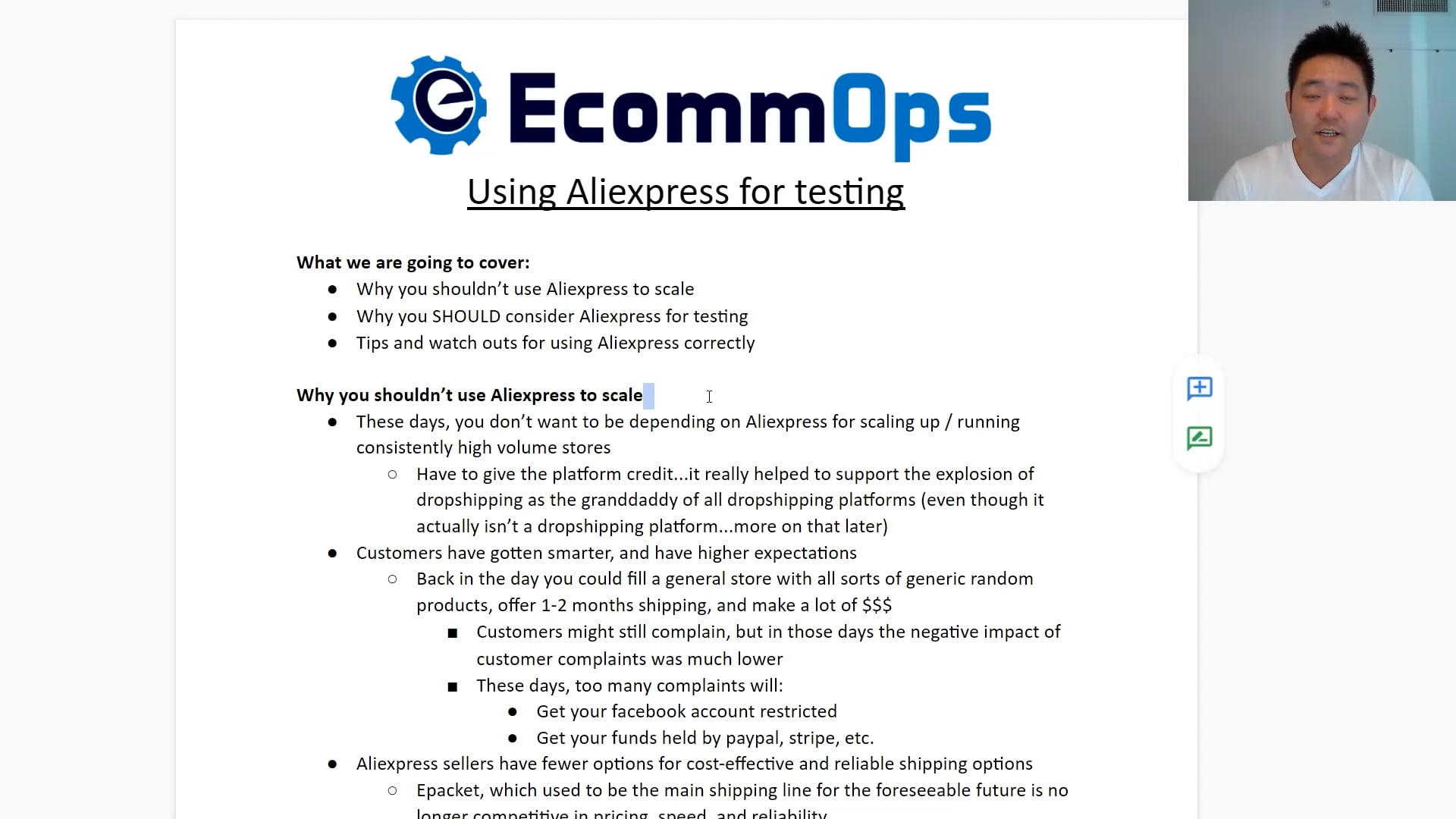 3 - Testing with Aliexpress on Vimeo