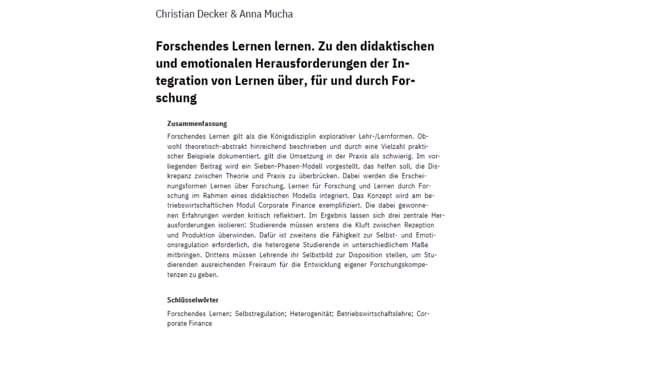 50 - Platzhalter Referat: Praxisforschung