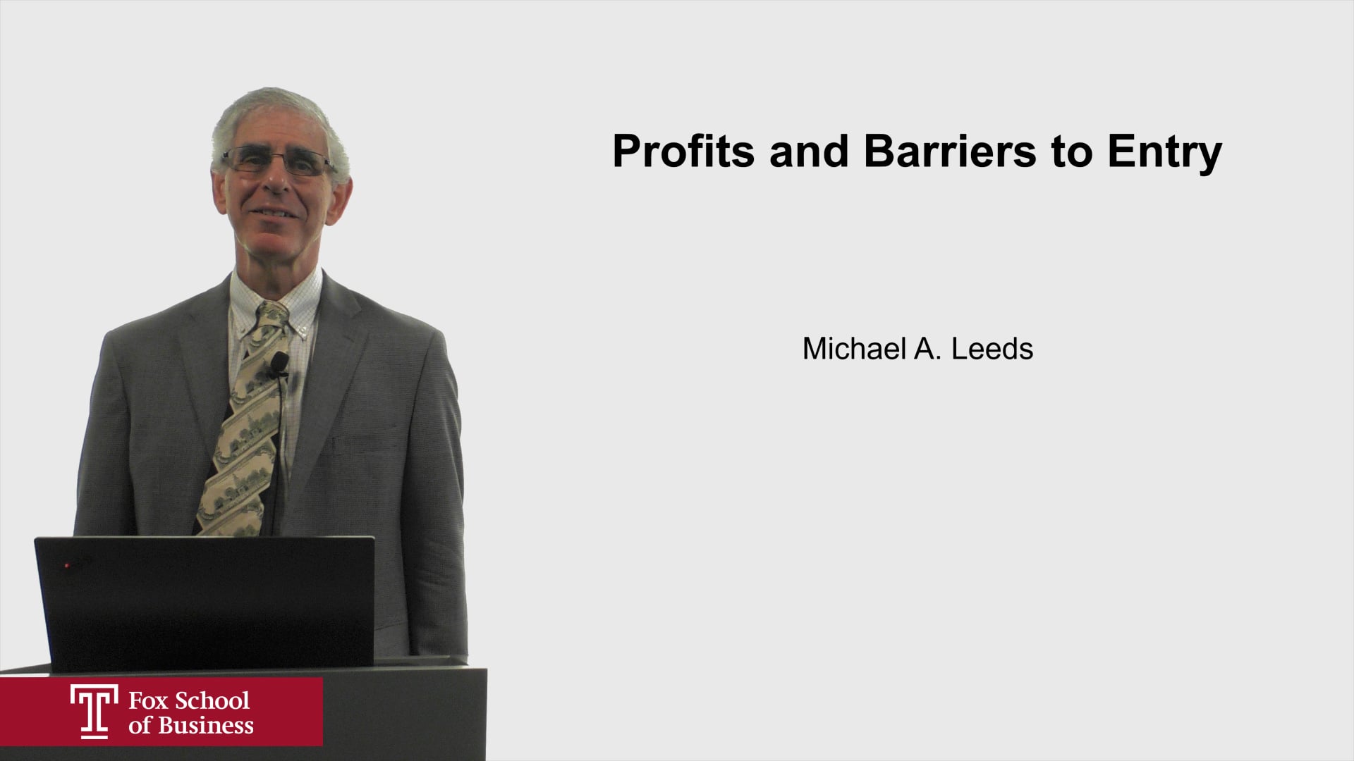 Profits and Barriers To Entry