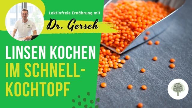 Kochen von Linsen im Schnellkochtopf