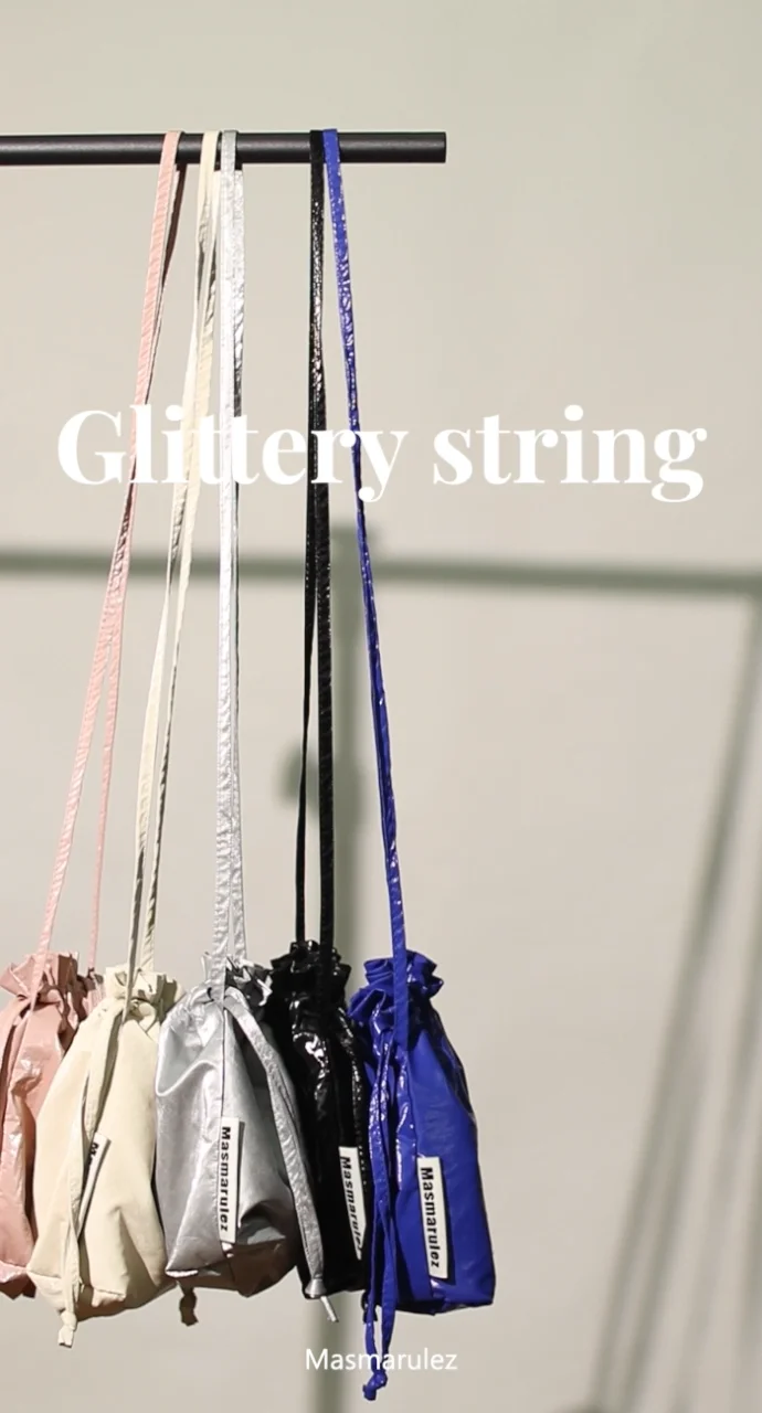 String cross bag _ Glittery blue : Masmarulez [마스마룰즈]