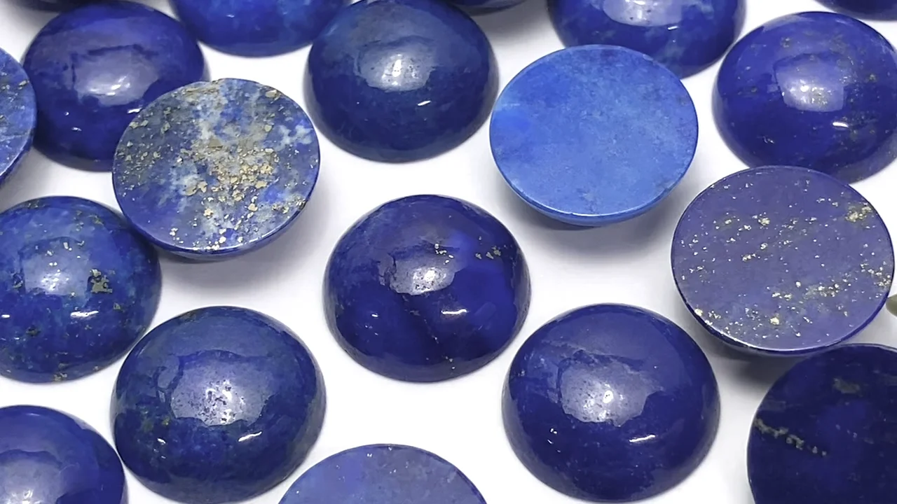 ラピスラズリ（産地・アフガニスタン） ラウンド カボション12×12mm 3