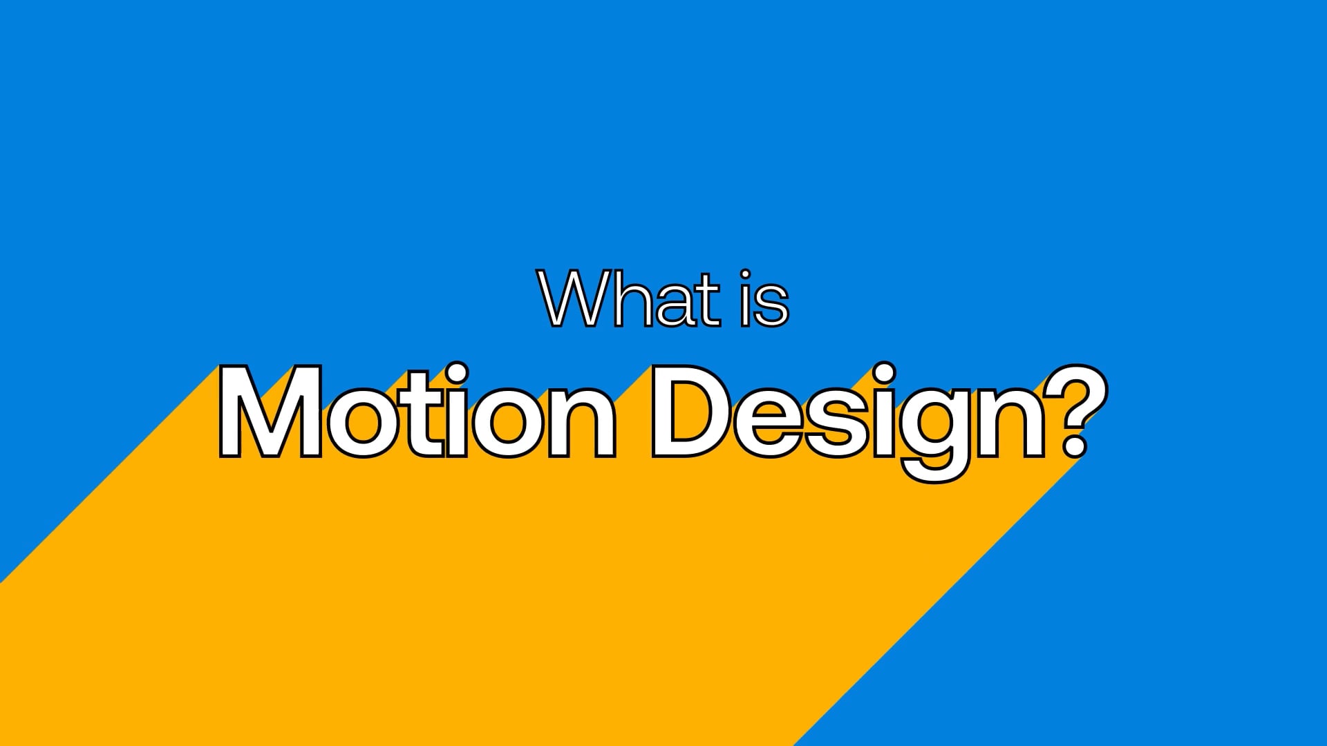 What is motion design?