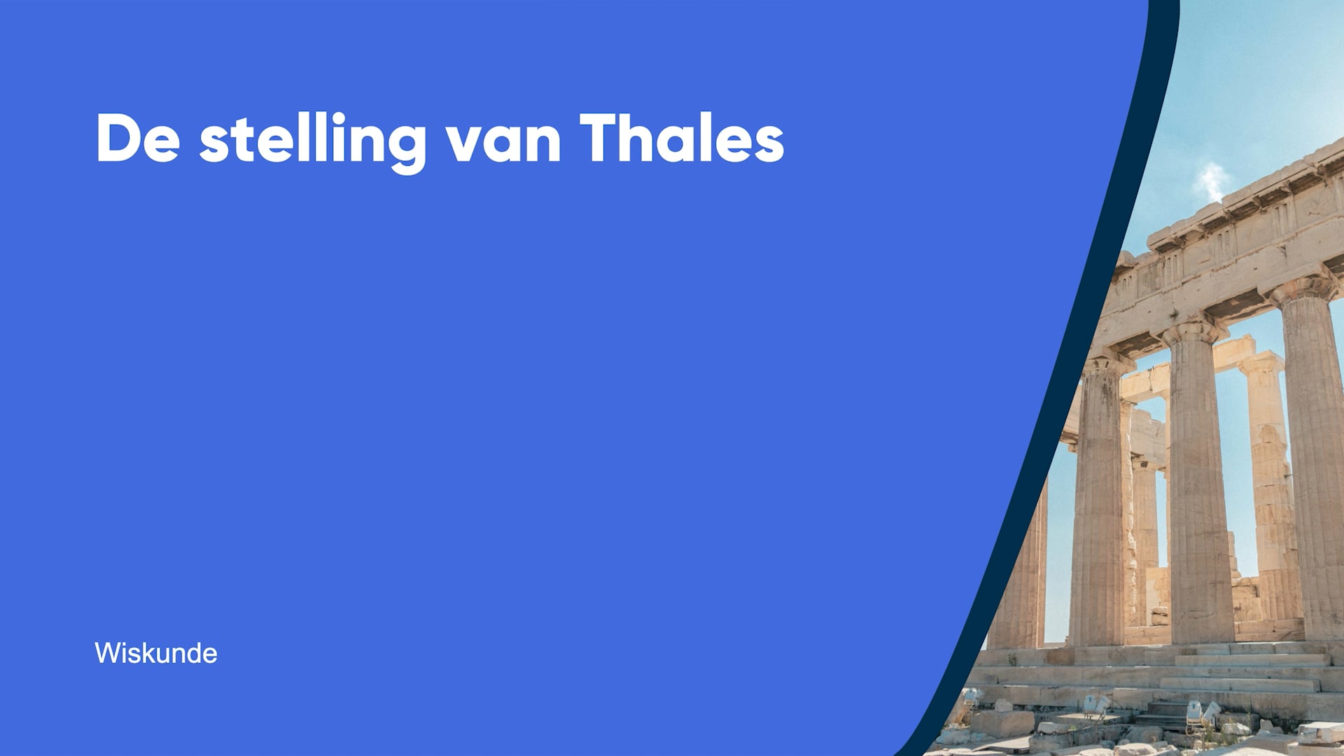 De stelling van thales