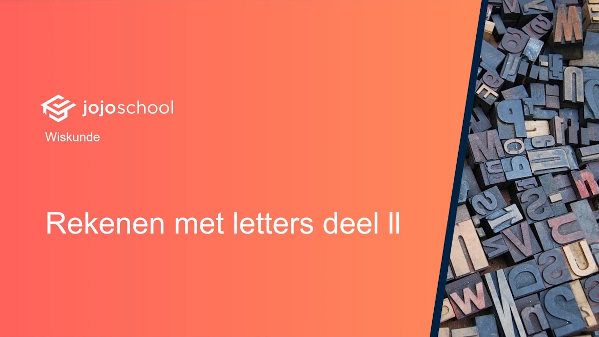 Rekenen met letters deel II