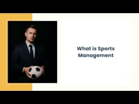 What is Sports Management
