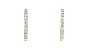 5.00 ct. t.w. Lab-Grown Diamond Inside-Outside Hoop Earrings in 14kt Yellow Gold