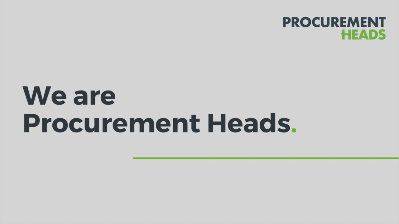 We are procurement heads on Vimeo