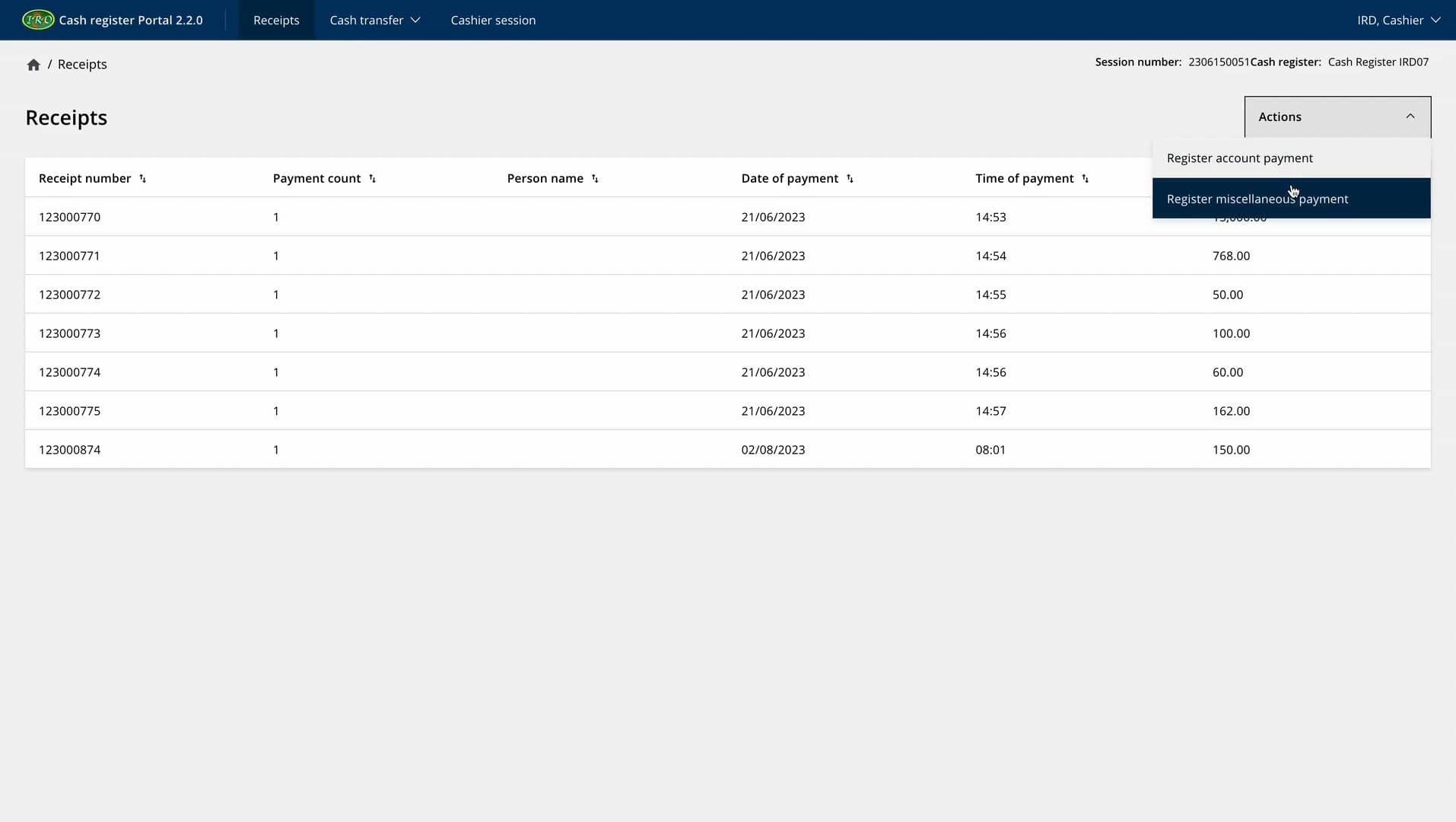 Registering a Miscellaneous Payment in the MTS Cash Register on Vimeo