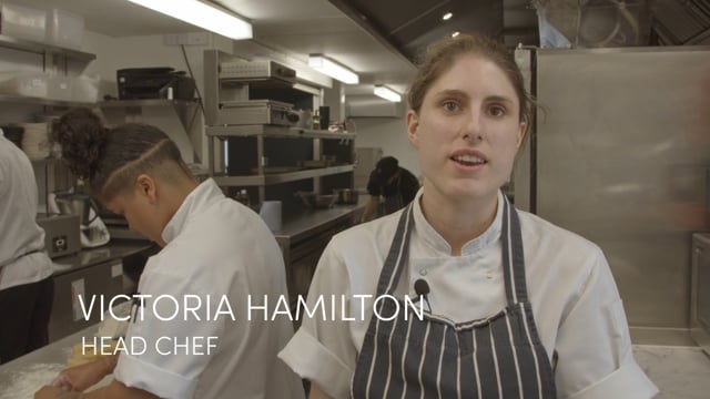 Victoria Hamilton. Head chef at Feldon Valley