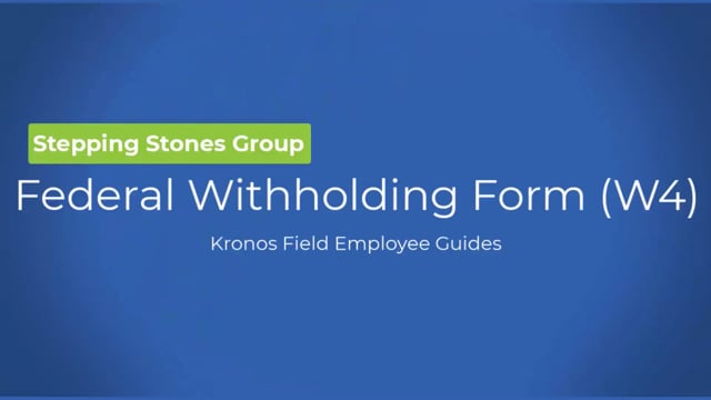 Federal Witholding Form (W4)