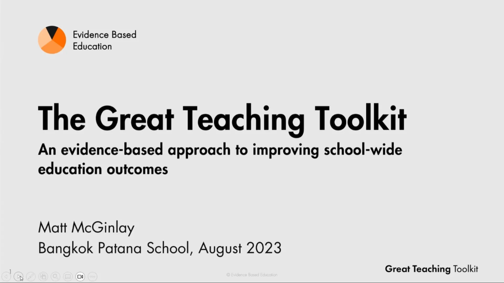 Introduction to the Great Teaching Toolkit on Vimeo