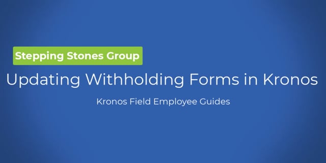 Update Withholding Forms