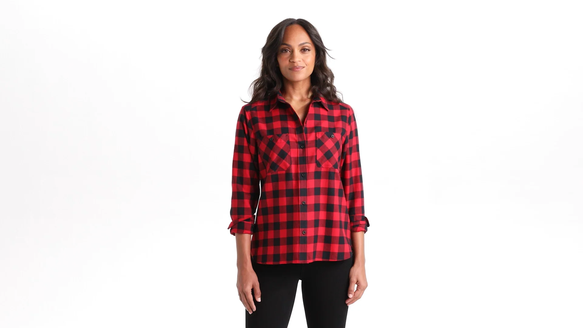 Port Authority Embroidered Women's Long Sleeve Ombre Plaid Shirt -  Queensboro