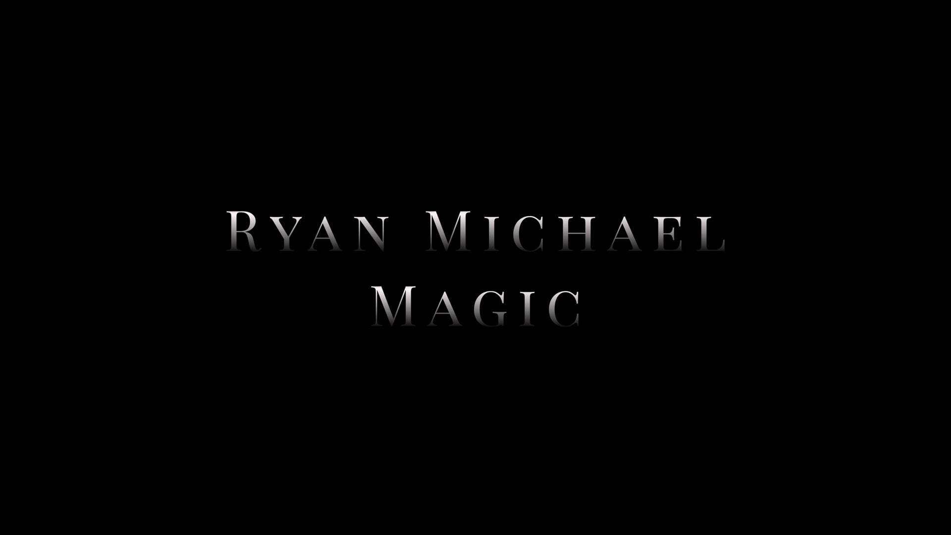 Promotional video thumbnail 1 for Ryan Michael Magic