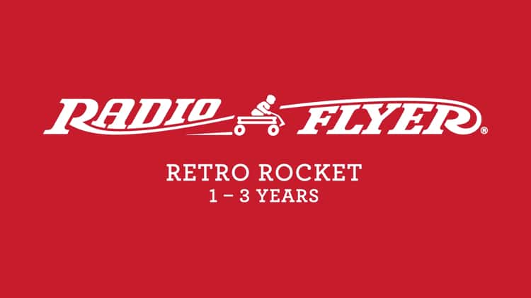 Radio flyer retro sales rocket ride on