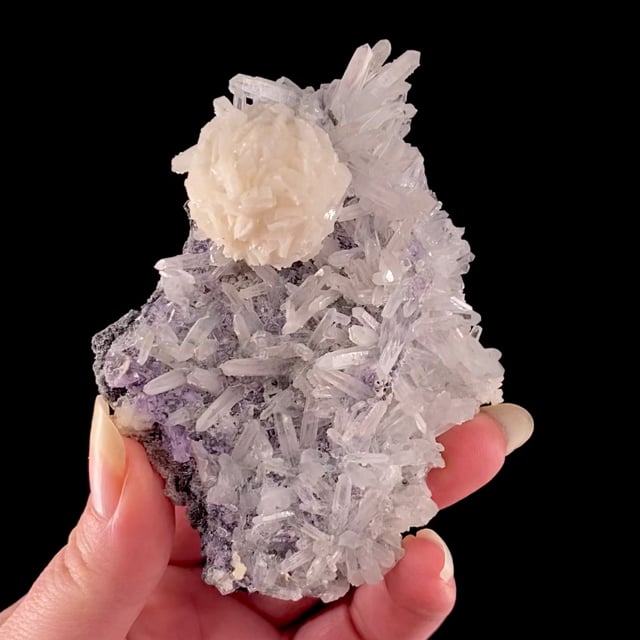 Dolomite with Quartz and Fluorite