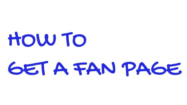 ⁣How To Get A Fan Page