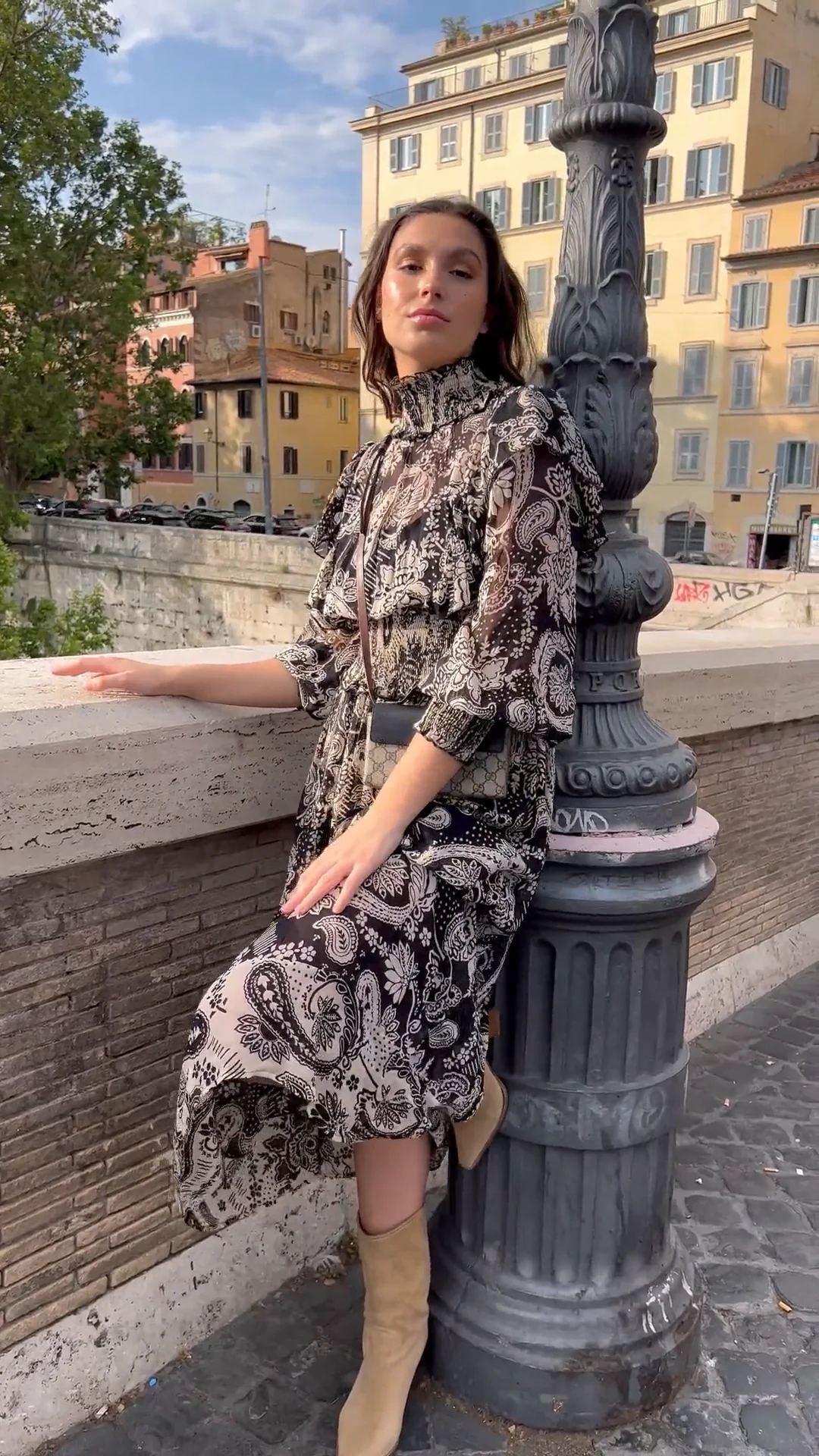 Long Dress Paloma | viscose georgette | Miss June Paris