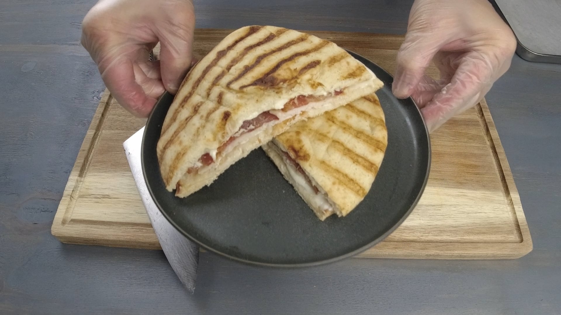 Turkey Bacon Ranch Panini on Vimeo