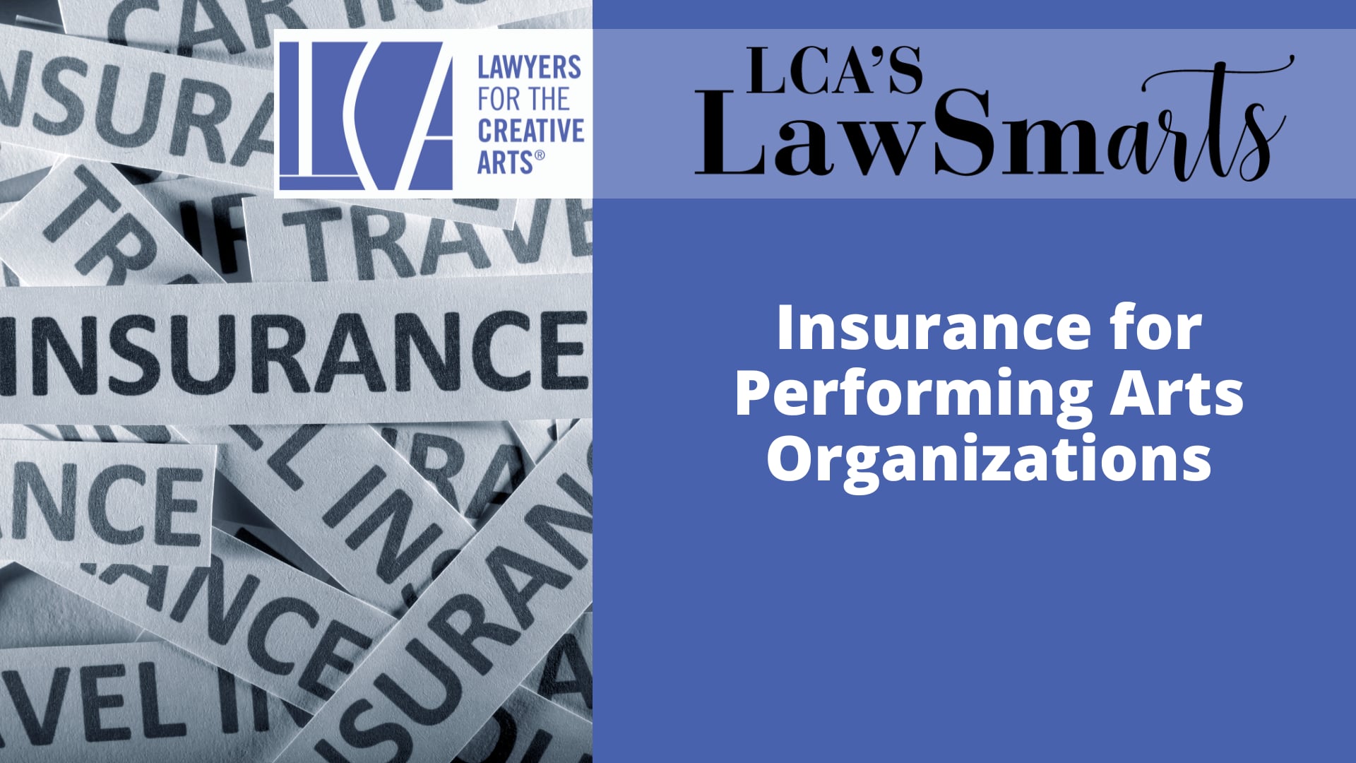 Insurance for Performing Arts Organizations