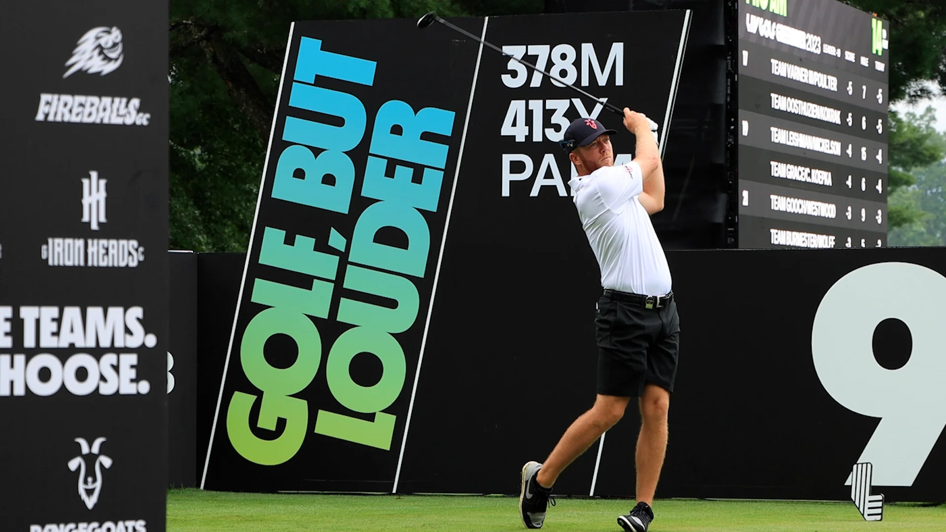 NFL Player, Arian Foster seen on the second hole during the pro-am ahead of  LIV Golf Greenbrier at the The Old White at The Greenbrier on Thursday,  August 03, 2023 in White