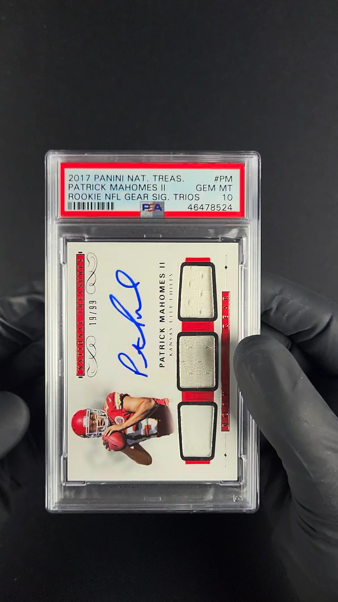 2017 National Treasures NFL Gear Patrick Mahomes II ROOKIE PATCH AUTO /99  PSA 10 on Vimeo