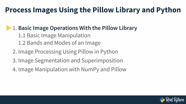 Pillow best sale video python