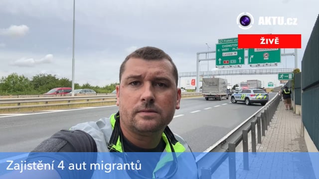 Dopadení migrantů na okruhu v Praze