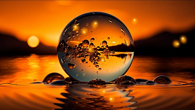 Sphere, Pond, Sunset. Free Stock Video - Pixabay