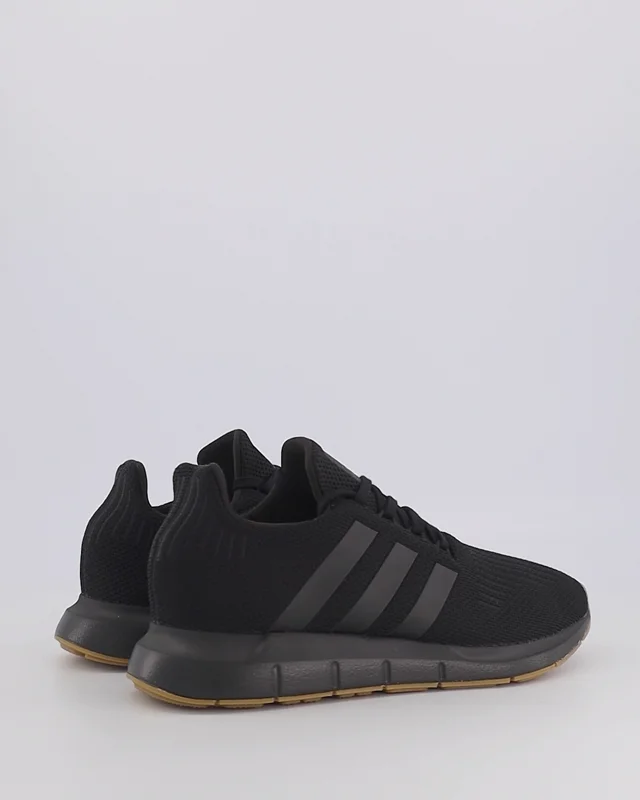 Adidas black on sale swift run trainers