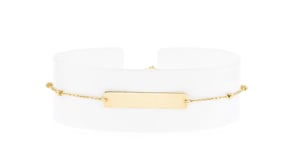 Italian 14kt Yellow Gold Personalized ID Bracelet