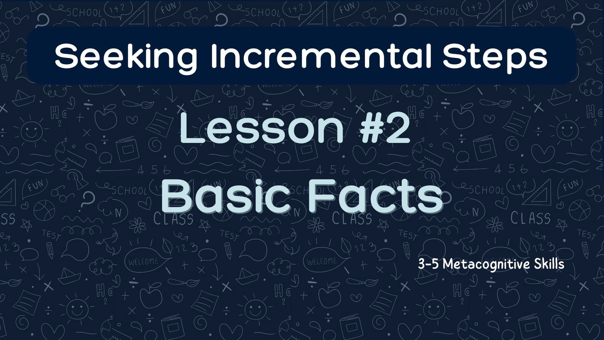 Lesson #2 Basic Facts video thumbnail