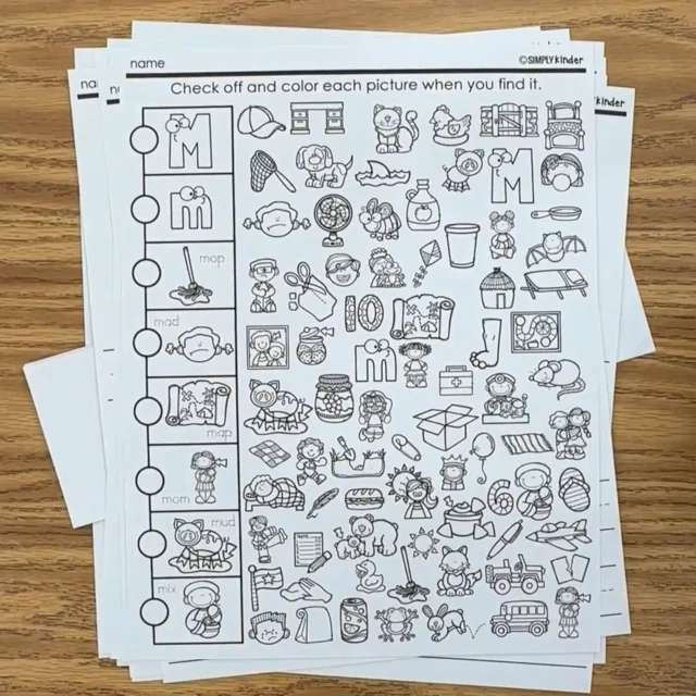 Letter Tile Activities for Kindergarten - Simply Kinder
