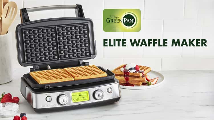 GreenPan Elite Grill, Griddle & Waffle Maker – Black on Vimeo