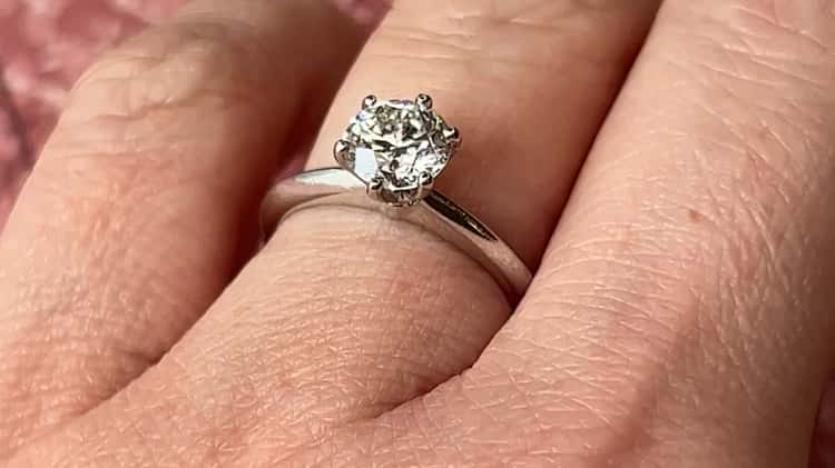 Tiffany & Co. 1.07 Diamond Engagement Ring