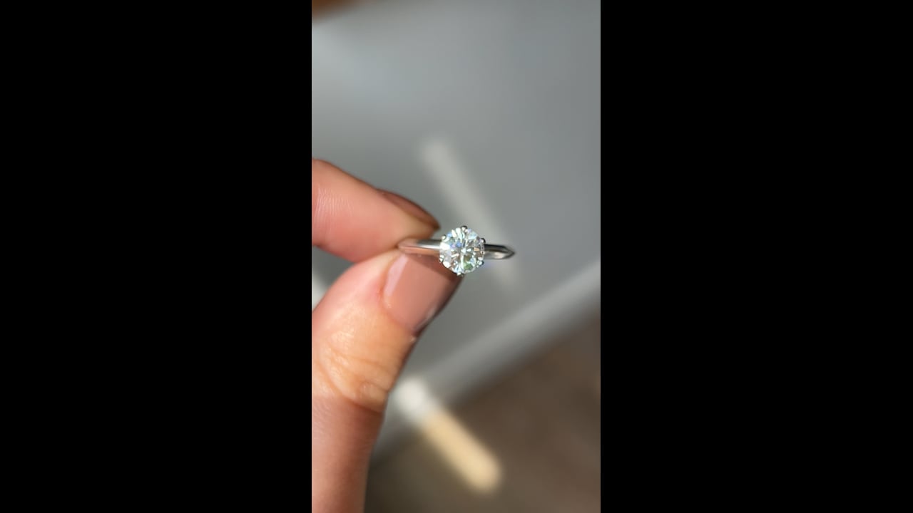 Tiffany Solitaire Diamond Engagement Ring in Platinum