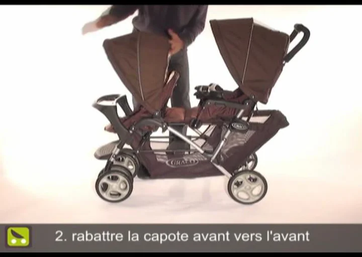 Capote poussette cheap double graco