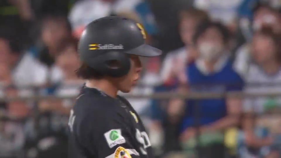 【6回表】追いついた!! ホークス・柳田悠岐 センターへ弾き返す同点タイムリー!!  2023年8月5日 北海道日本ハムファイターズ 対 福岡ソフトバンクホークス