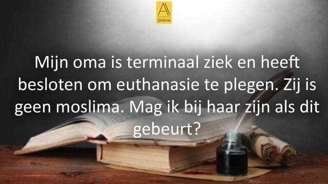 Bijwonen van euthanasie