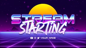 Retrowave Twitch Overlay, a Templates & Theme by StreamSkins (Thumbnail 4 of 4)
