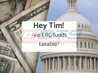 Are ERC funds taxable?